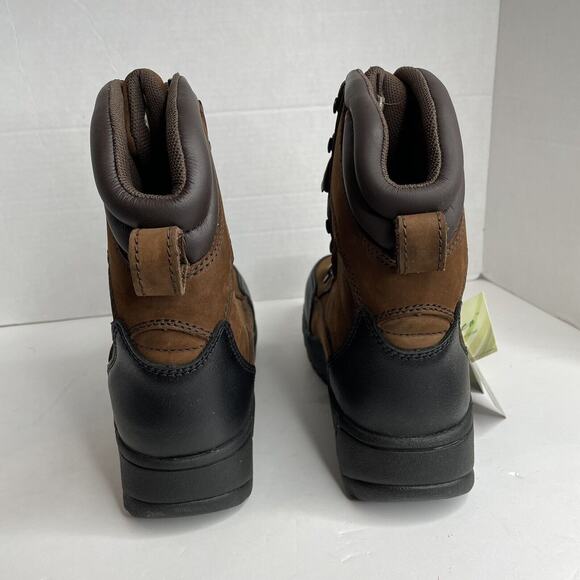 Golden Retriever Brown Women’s Nubuck Leather Comp Toe Boots NIB Size 9 1/2 - Picture 6 of 11